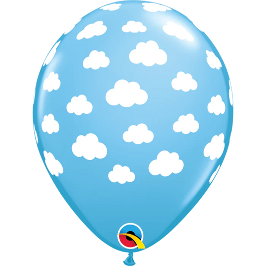 11" Cloud Print Helium Balloons