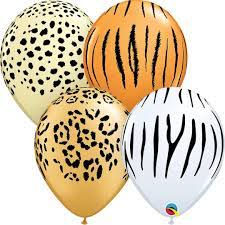 11" Animal Prints Balloons