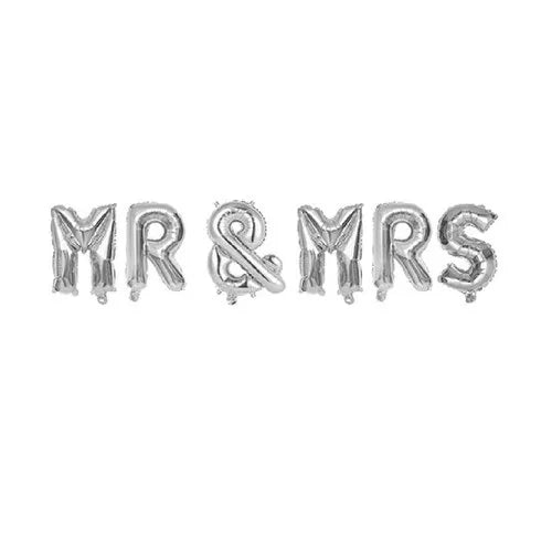 16" MR & MRS Alphabet Foil Balloon