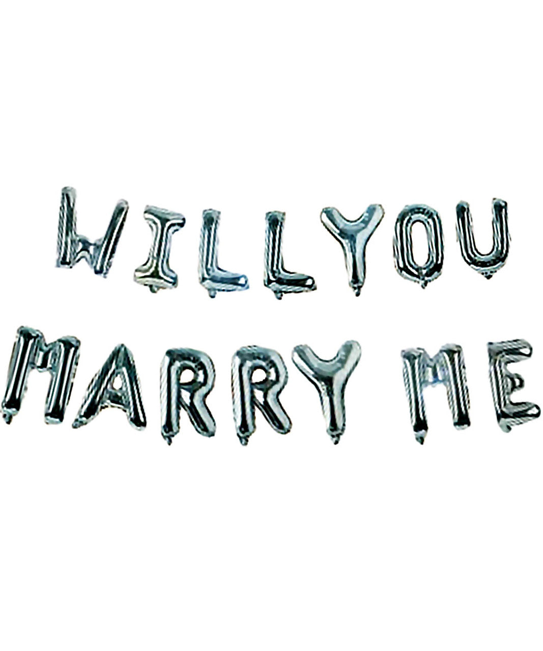 16" WILL YOU MARRY ME Alphabet Foil Balloons