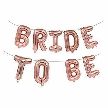 16" BRIDE TO BE Alphabet Balloons