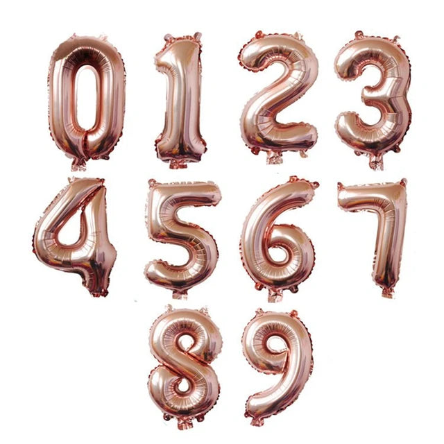 16" Number Foil Balloons