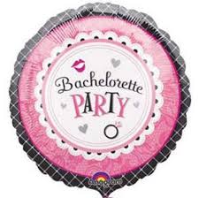 18" Bachelorette Party Hearts & Kisses Foil Helium Balloon - Party Theory SG