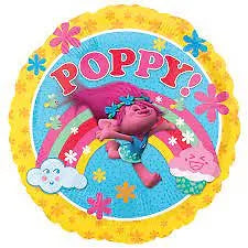 18" Poppy Trolls Foil Helium Balloon - Party Theory SG