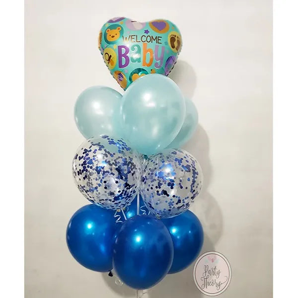 Welcome Baby Helium Balloons Bouquet - Party Theory SG