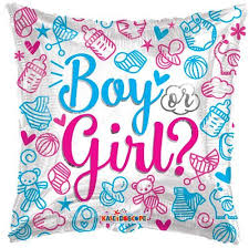 18" Boy Or Girl? Gender Reveal Helium Balloon - Party Theory SG