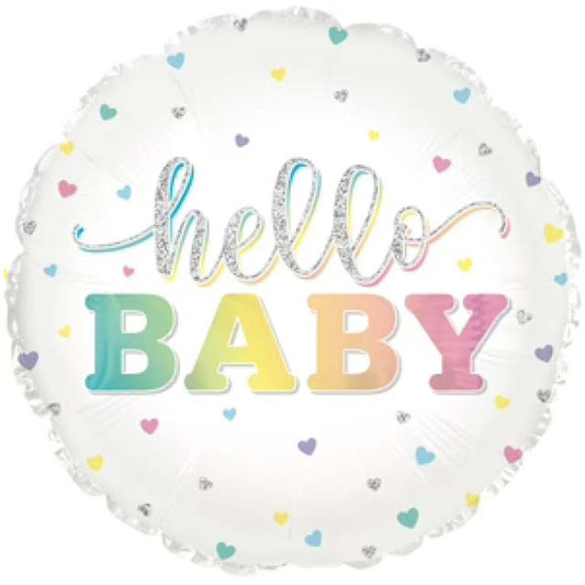 18" Hello Baby Foil Helium Balloon - Party Theory SG