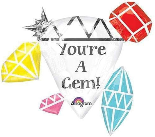 30" You're A Gem Foil Helium Balloon - Party Theory SG