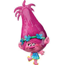 31" Trolls Poppy Foil Helium Balloon - Party Theory SG