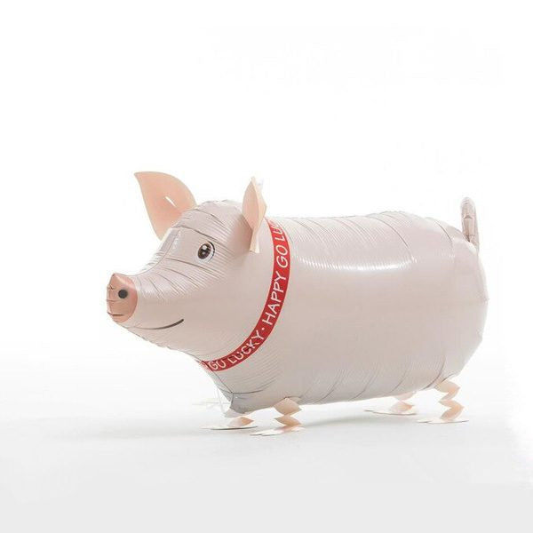 Pig Walking Pet Helium Balloon - Party Theory SG