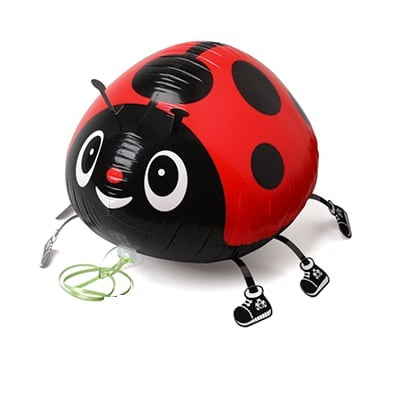 Red Lady Bug Walking Pet Helium Balloon - Party Theory SG