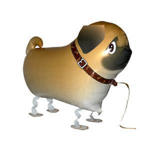 Pug Walking Pet Helium Balloon - Party Theory SG