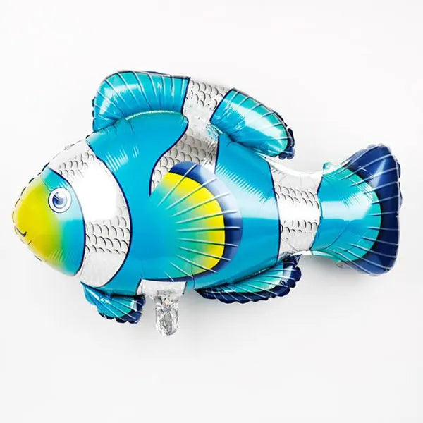 33" Blue Fish Foil Helium Balloon - Party Theory SG