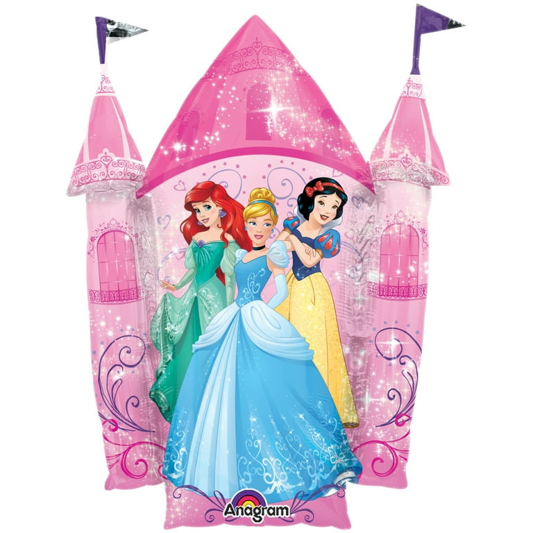 35" Disney Princess Castle Foil Helium Balloon - Party Theory SG