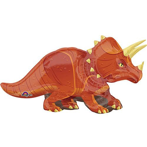 46" Triceratops Dinosaur Foil Helium Balloon - Party Theory SG