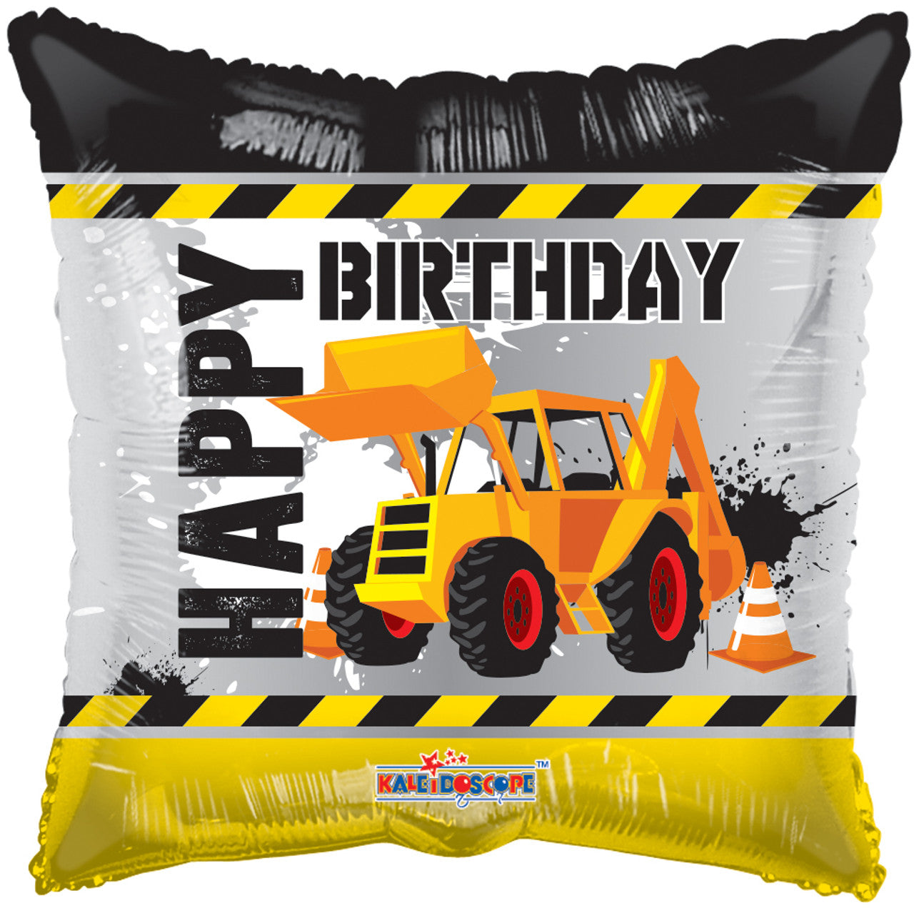 18" Construction Happy Birthday Foil Helium Balloon - Party Theory SG