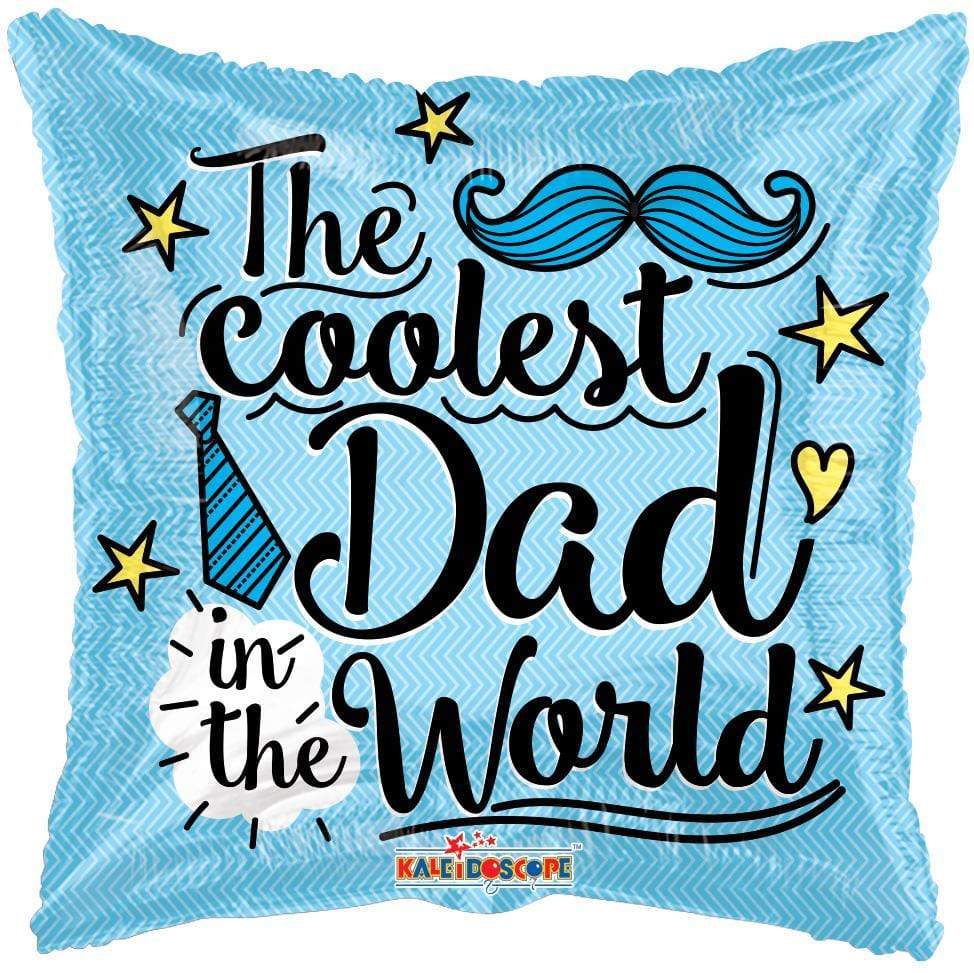 18" Coolest Dad in the World Foil Helium Balloon - Party Theory SG