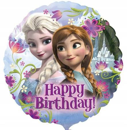 18" Frozen Happy Birthday Foil Helium Balloon - Party Theory SG