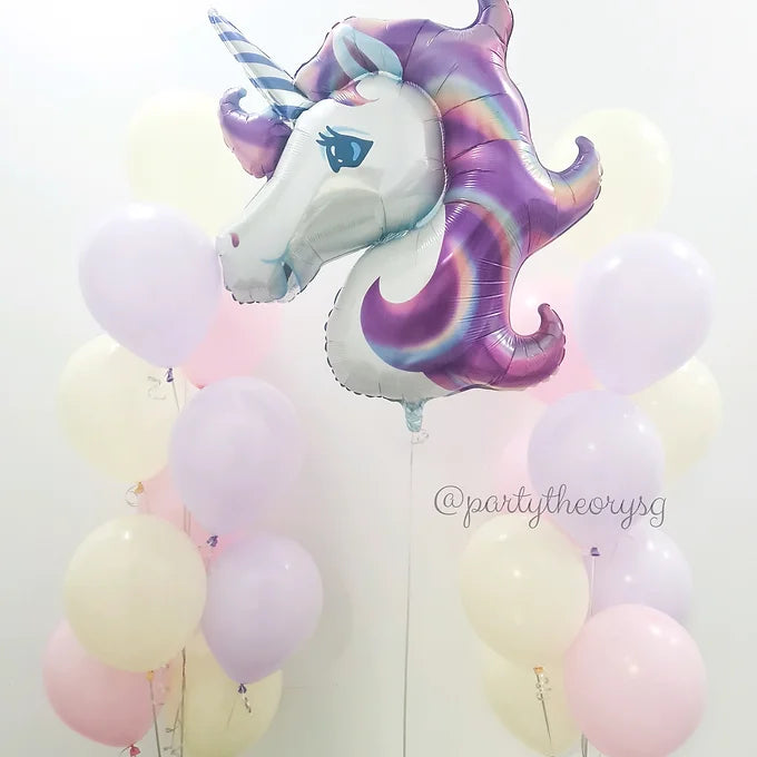 Unicorn Pastel Helium Balloons Set - Party Theory SG