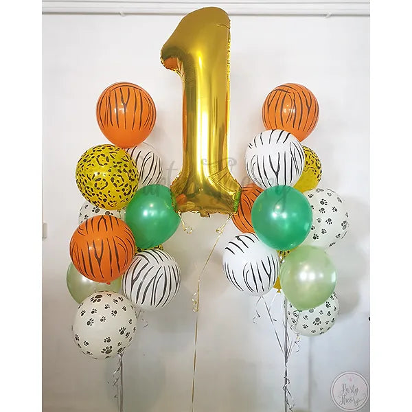 Jungle Themed Helium Balloons Set - Party Theory SG