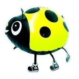 Yellow Lady Bug Walking Pet Helium Balloon - Party Theory SG